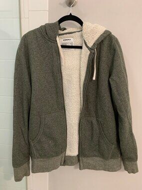 Sonoma Life and Style Mens Sherpa Lined Hoodie Full Zip Jacket - L